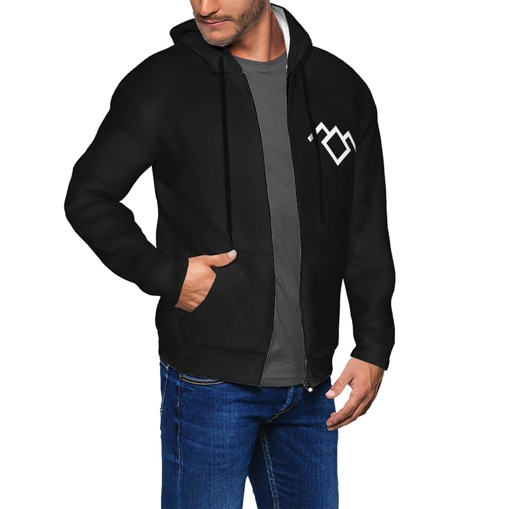 トップス vaultroom PAD HOODIE / BLK L GERRIT Twin Peaks Owl Cave Symbol Hoodies for Men's Zip